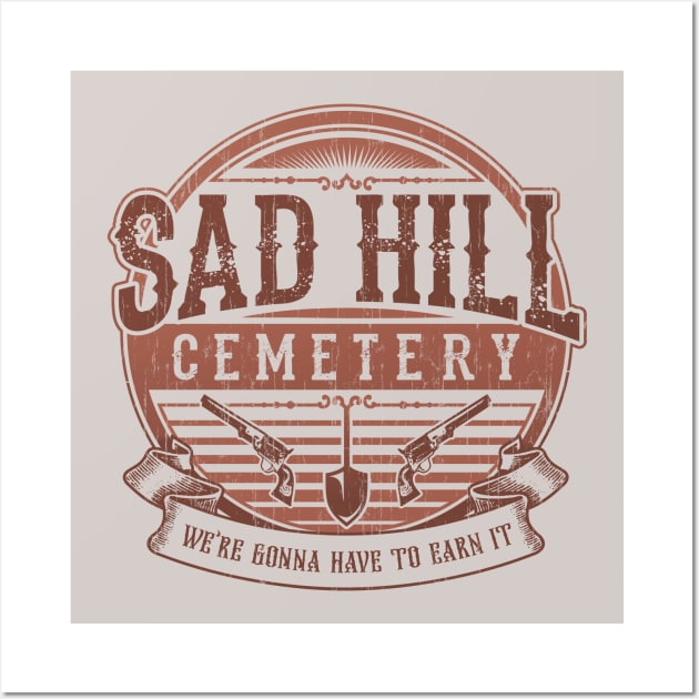 Sad Hill Cemetery Wall Art by dustbrain